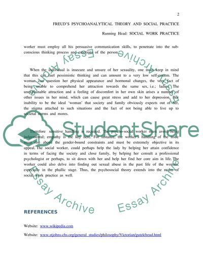 Freuds Psychoanalytical Theory And Social Practice