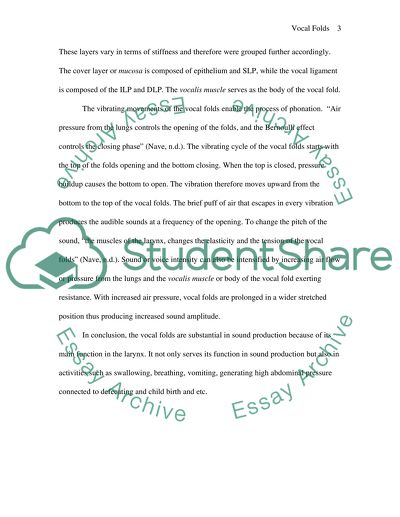 Vocal Folds and Phonation