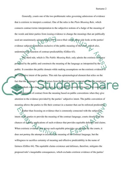 Court Rules to Interpret Contracts