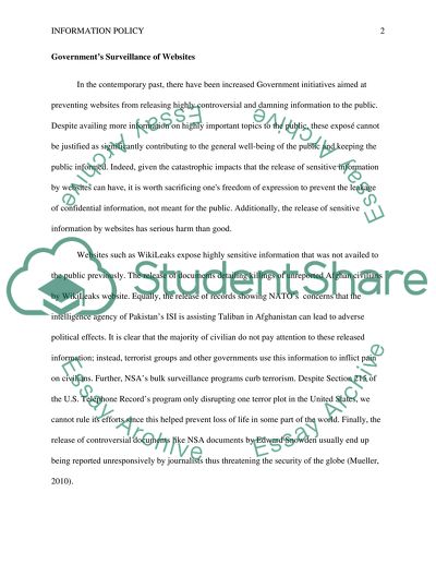 Governments Surveillance of Websites and Facebooks Interne.org Project