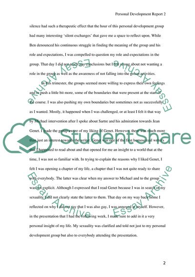 Assessment of Personal Development