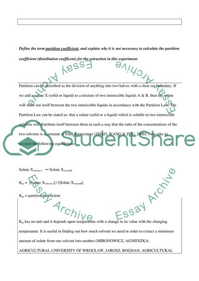 Hydrolysis of Phenyl Benzoate and Preparation of Cyclohexanol from Cyclohexene