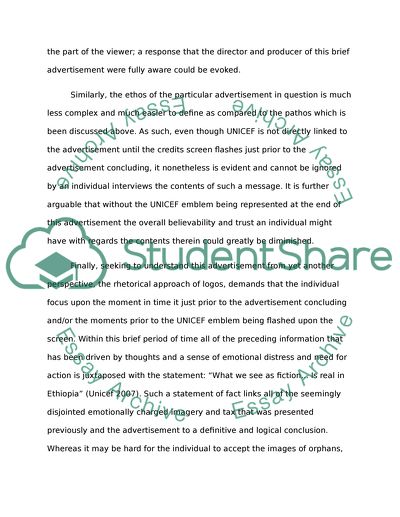 UNICEF advertisement concerning the AIDS epidemic