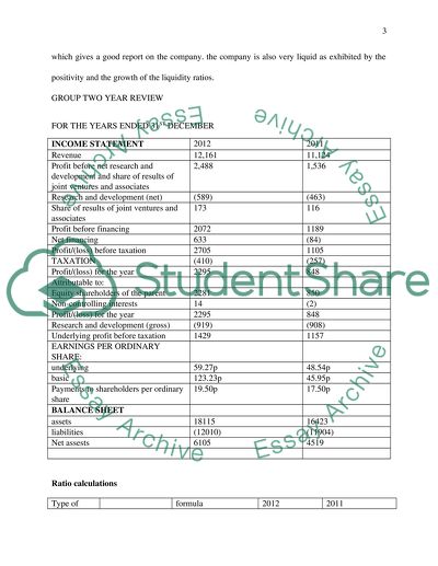 Financial Report Analysis