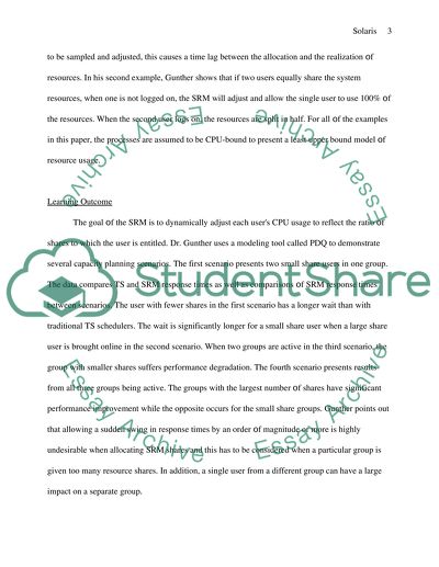 Solaris System Resource Manager