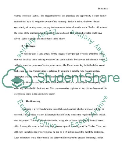 Tucker the Man and His Dream