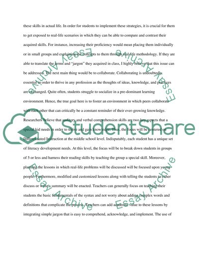 End of Year Academic Goal