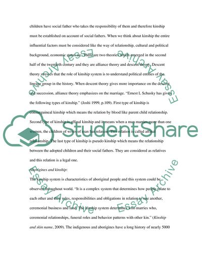 Different Eras of Resistance Kinship Relationships to Aboriginal People