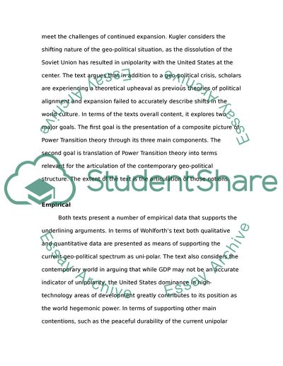 Power Transitions Strategies for the 21st Century