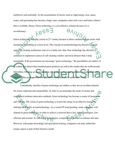 What is Technology, Green Architecture and Green Electricity