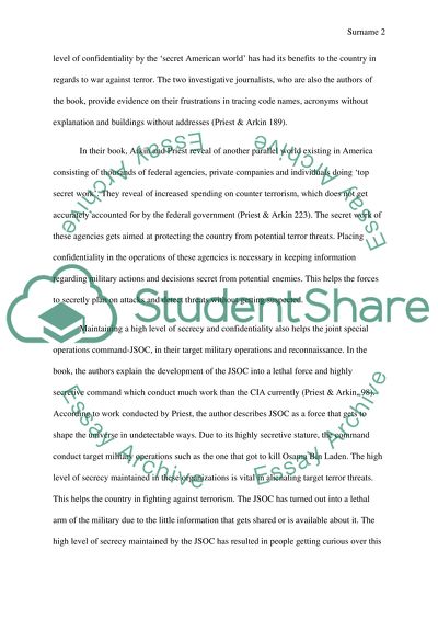 The Growth of Secret Intelligence in the United States