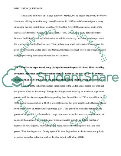 American Expansion after the Year 1800