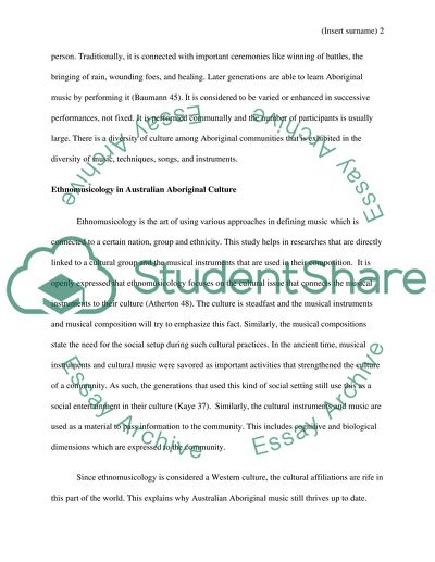 Australian Aboriginal Music and the Didjeridu