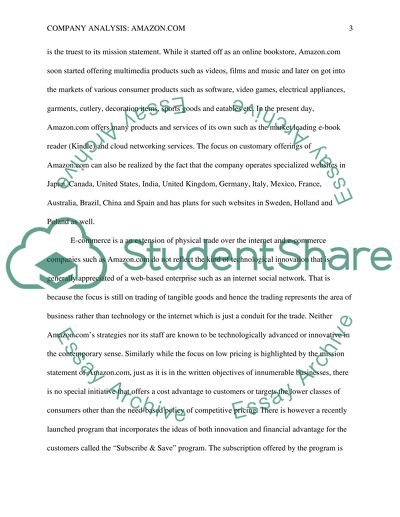 Amazon Goals and Strategy