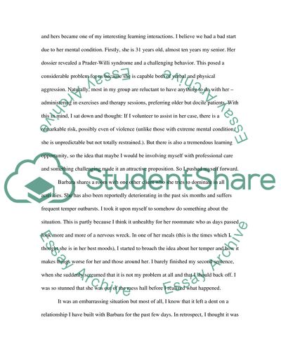 A descriptive account of the identification and utilisation of a learning opportunity from practice