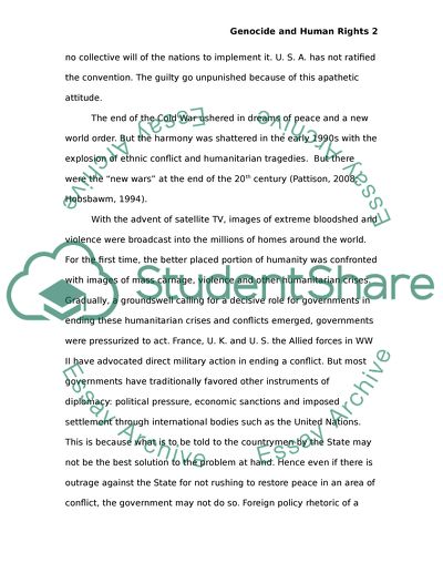 Genocide and humanitarian intervention