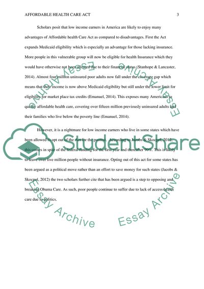 The Needs of the Vulnerable Populations in the US