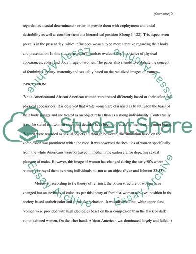 Racialized Images of Women: Femininity, Beauty, Maternity, Sexuality