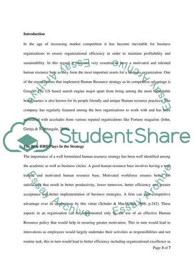 Strategic Training Paper (Human resource) Staff Training and Development Class