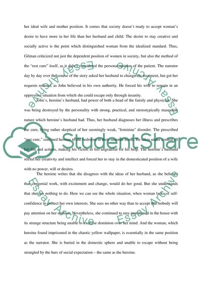 Genre and The Yellow Wallpaper