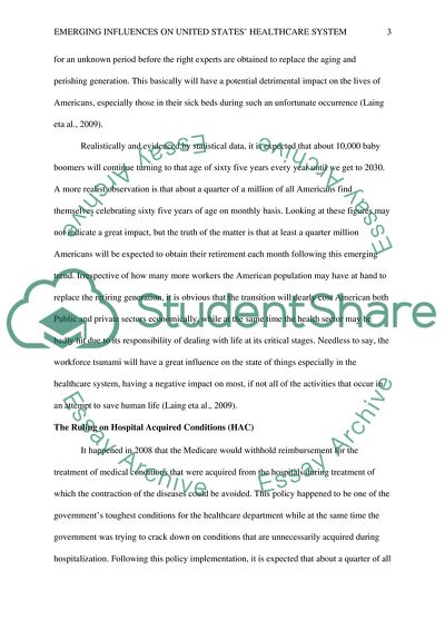 Emerging Influences in the United States Healthcare System