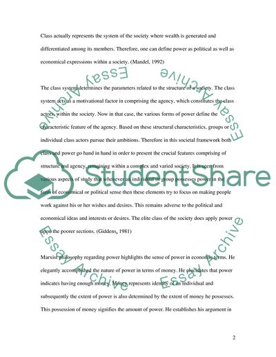 Sociological Approach to Power