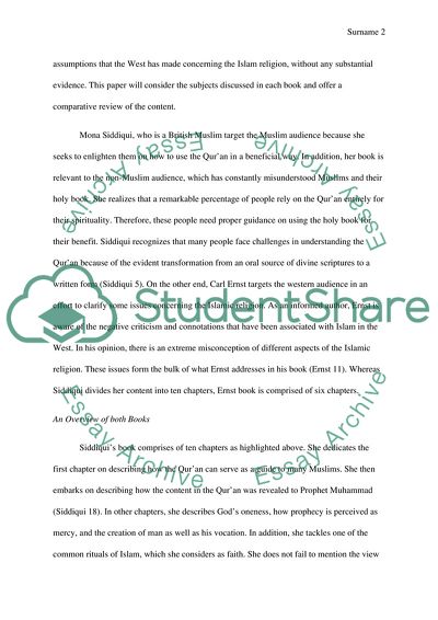How to Read Quran as to Carl Ernsts and Mona Siddiqui