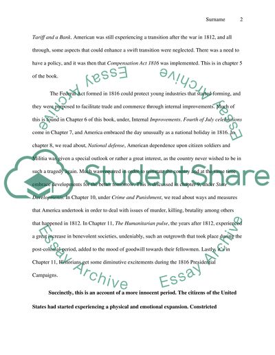 History: 1816 America Rising