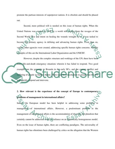 International Organizations