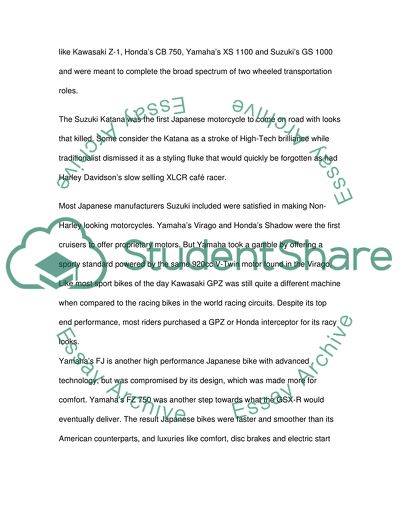 American and Japanese Motorcycles