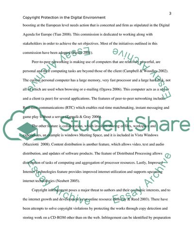 Copyright Protection in the Digital Environment