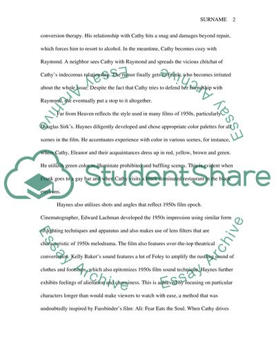 Far from Heaven Analysis