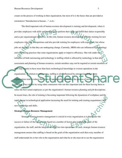 Human Resources Development - HRD