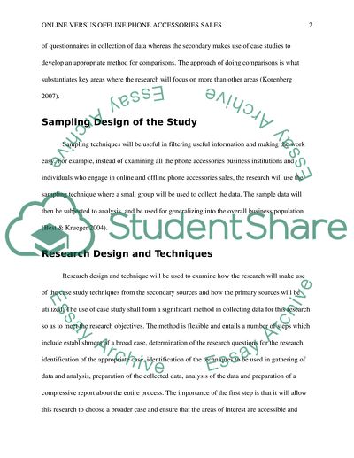 Online Versus Offline Phone Accessories Sales