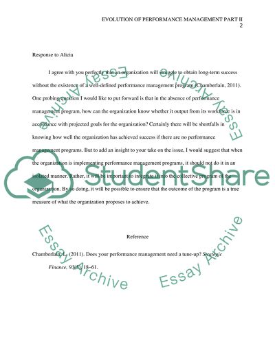 Evolution of Performance Management Part II