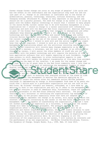 The Dynamics of Career Change