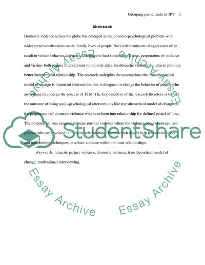 Grouping Participants of IPV