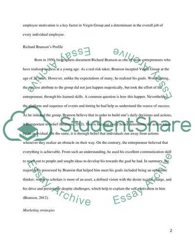 Virgin Group Company Profile and Entrepreneurial Skills