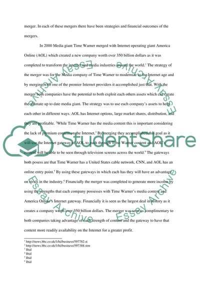 Three large mergers / acquisitions in the news for the past few years