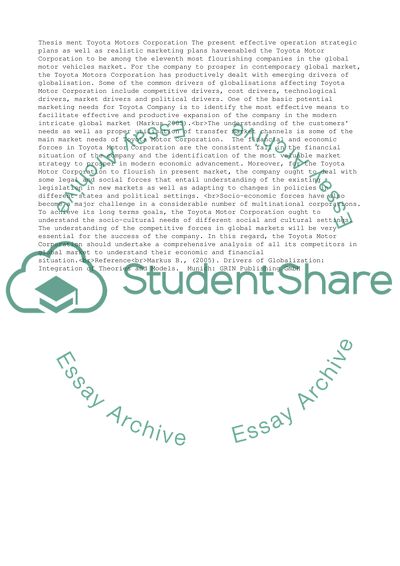 Research Paper Thesis Statement