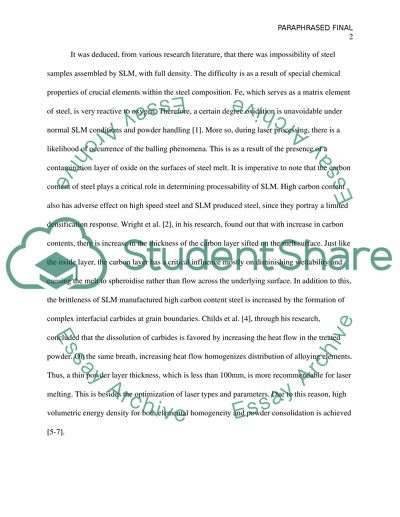 Selective Laser Melting of Iron