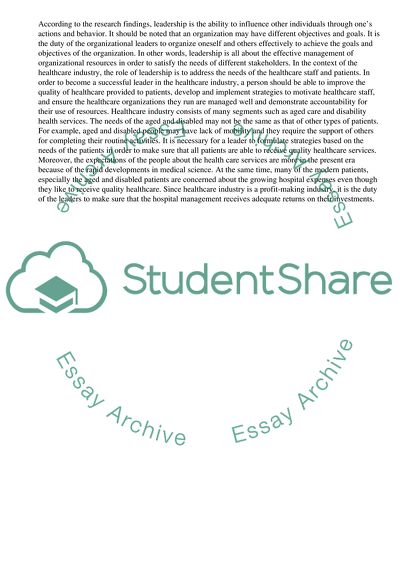 Challenges Faced By Healthcare Leaders In Terms Of Decision Making Within the Team Environment