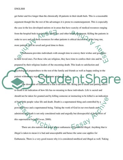 Is Euthanasia Ethical