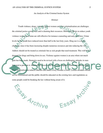 The major challenges facing the criminal justice system