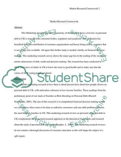 Personal Debt in the UK