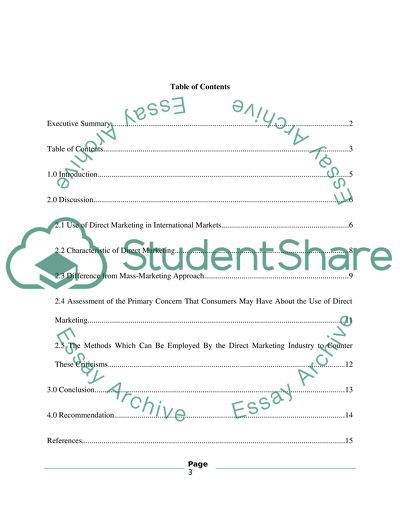 Direct Marketing in International Markets