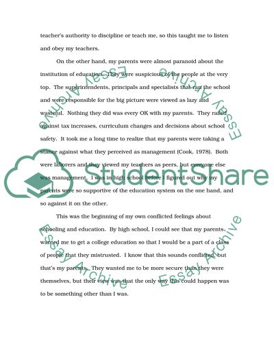 Educational Biography Statement