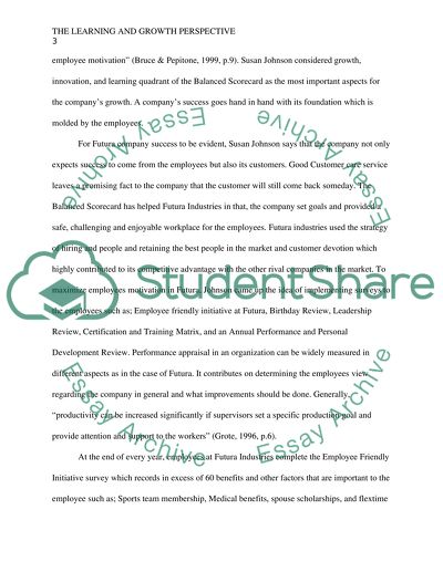 The Learning and Growth Perspective