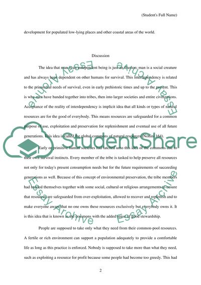 Tragedy of the Commons and Collective Action