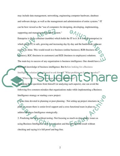 Transforming the Enterprise with IT Phase 2 Individial Project